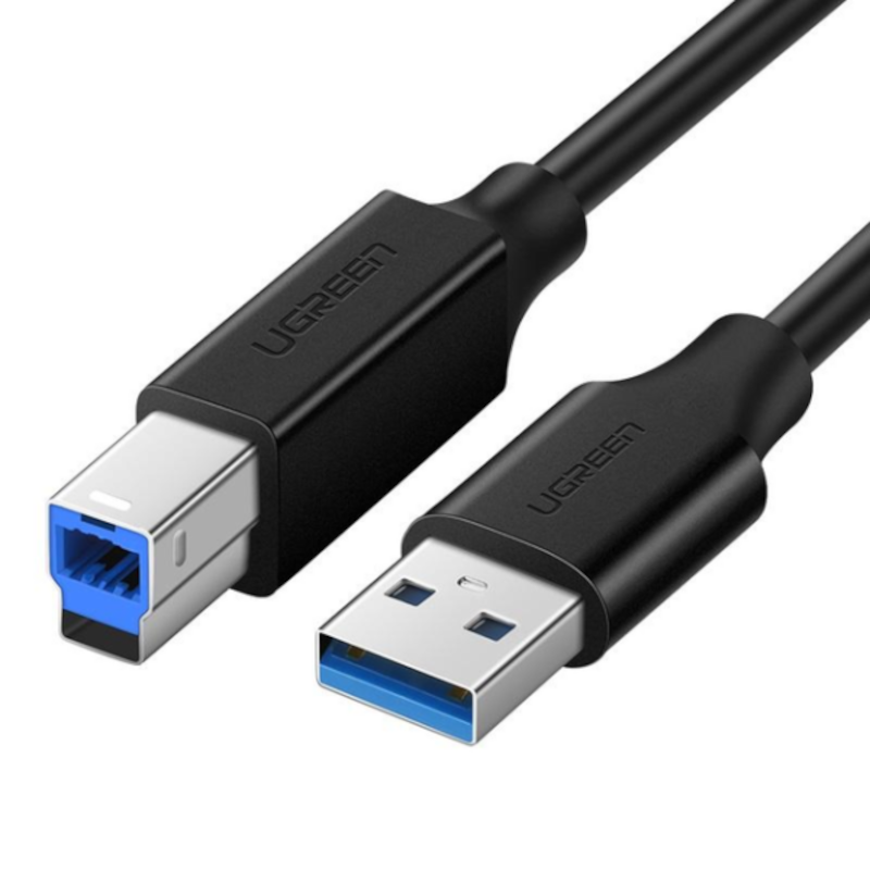 Кабель USB 3.0 AM/BM 2.0m UGREEN US210 black (10372)